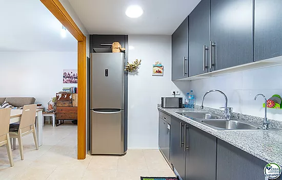 Piso de 2 habitaciones y piscina comunitaria- Mas Oliva, Roses