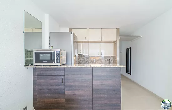 Apartamento en perfecto estado con un dormitorio y vistas al mar.