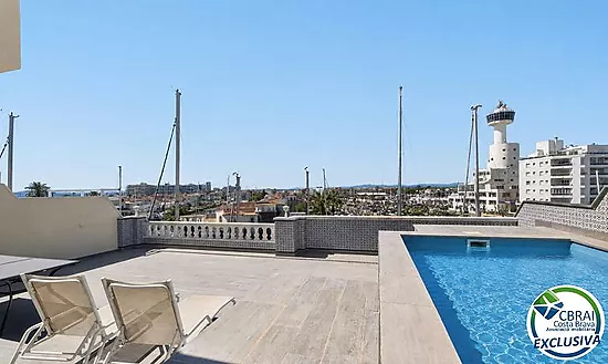 CAVALL DE MAR Ático-Dúplex con gran terraza, piscina privada y vistas al canal