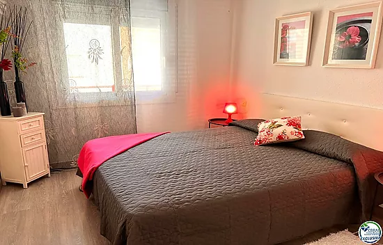 Renovated apartment with large terrace and side view of the canal