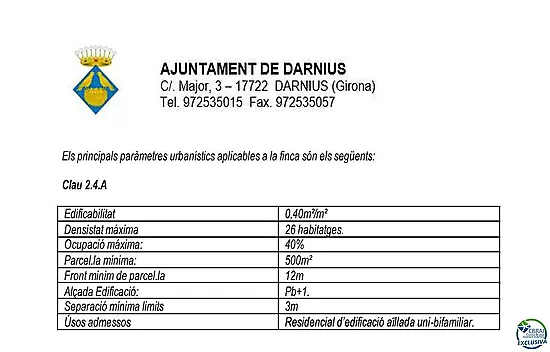 For sale in Darnius