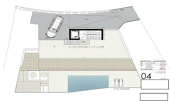 Projet pour une maison à canyelles avec vue sur la mer