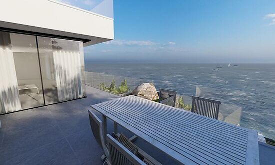 Proyecto de casa en canyelles con vista al mar