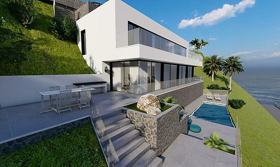 Project for a house in canyelles with sea view