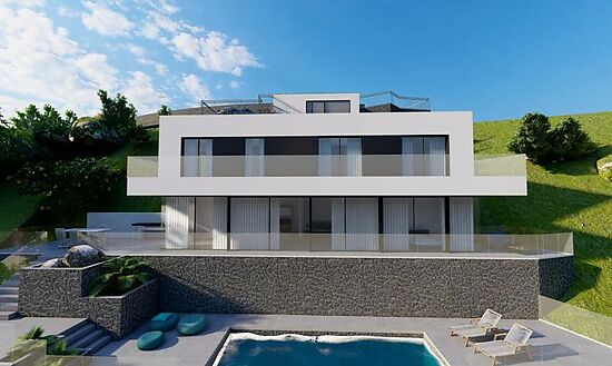 Project for a house in canyelles with sea view