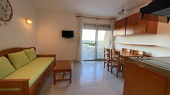 Torroella de Montgri, en vente, appartement 1 chambre, terrasse vue mer et piscine communautaire