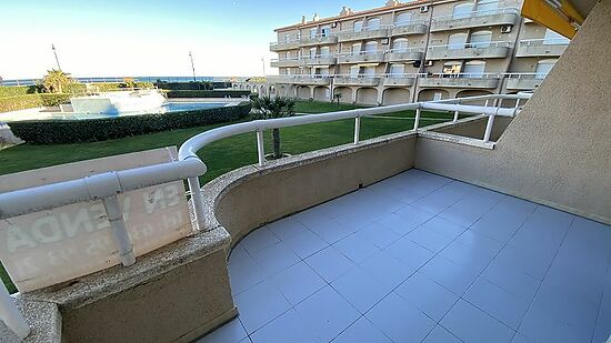 Torroella de Montgri, en vente, appartement 1 chambre, terrasse vue mer et piscine communautaire