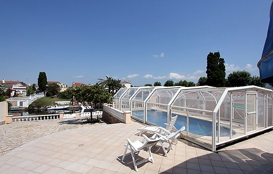 Empuriabrava, en location, maison avec piscine et amarre privée